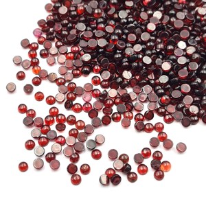 โกเมนอัญมณีทรงกลมเล็กๆทรงหลวม2,3,พลอยโกเมนสีแดงธรรมชาติ4มม. สำหรับทำเครื่องประดับ - Product Image 3