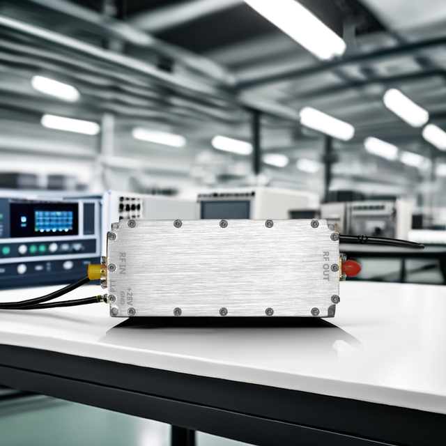 Customized 9Khz - 40GHz 700-6000Mhz 50W Solid State RF Power Pulse Wave GaN Amplifier with Band Suppression for Communication