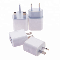 Pengisi Daya Cepat Rapid 10W Power Brick Cube dengan Dua Port USB, Proteksi OTP, PD/QC3.0, Colokan US/EU/AU