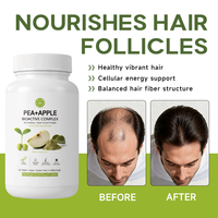 Soutien Naturel à la Croissance des Cheveux : Formule Prébiotique pour la Repousse des Cheveux, Complément de Croissance Capillaire, Nourrissant et Rapide, à la Biotine, Améliore la Qualité