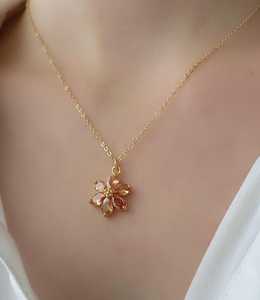 Collier de luxe en zircon champagne, certifié GIA, coupe en goutte d'eau, argent 925, style vintage, charme mignon, cadeau pour elle - Product Image 6