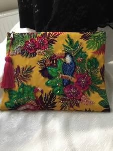 DOMICILE BRODERIE SACS UNIQUES MEILLEUR Style Bohème Broderie Travail Main Embrayage Sacs Sacs Fantaisie Design Doublure En Gros - Product Image 2