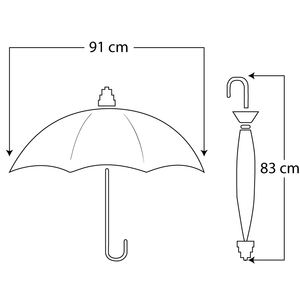 Ombrello automatico pioggia blu con 8 costole leggero e pratico caratteristiche gocciolamento trappola e facile apertura - Product Image 2