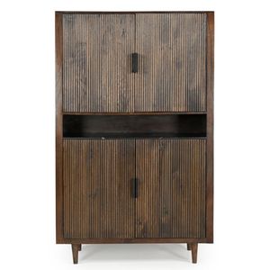Phương tiện truyền thông tủ bên sang trọng thiết kế hiện đại rắn xoài gỗ thuốc lá nâu kết thúc cho phòng ăn phòng khách Marine Carter - Product Image 2