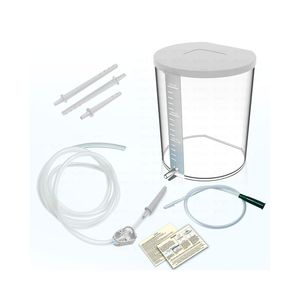 Kit d'Enema OTICA pour Adultes et Enfants avec Tube en Plastique Flexible 1500ml Utilisation Domestique Portable - Product Image 1