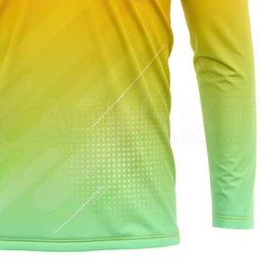 Camisetas de tiro de baloncesto de manga larga de talla grande transpirables de alta calidad con contraste de color - Product Image 5