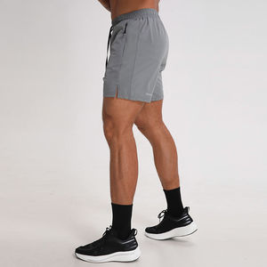 Shorts de sport pour homme 100% coton décontractés respirants imperméables anti-froissement séchage rapide taille mi-haute service OEM non tissé - Product Image 2