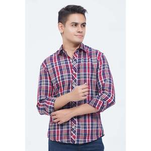 Chemise décontractée à carreaux pour homme WESLEY avec logo personnalisé, 100 % coton, col à carreaux, motif rayé, tailles XL et 6XL, vêtements tissés - Product Image 1