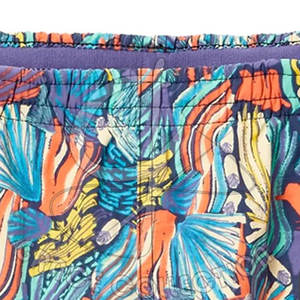 Pantalones cortos con abertura lateral en contraste con cordón, pantalones cortos femeninos de Cintura elástica de Algodón 100% con etiqueta privada - Product Image 4