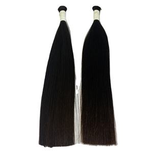 Extensión de cabello humano liso sin procesar, pelo humano virgen sin procesar a granel, la mejor calidad, precio de fábrica - Product Image 1