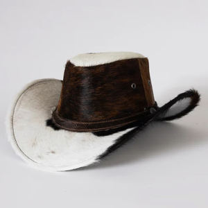 Chapeaux en cuir de vachette de meilleure qualité à vendre prix d'usine nouveau chapeau en cuir de vachette unisexe de mode de créateur - Product Image 4