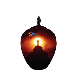 Nos levantamos con Jesús Urna para cenizas humanas el Redentor Urna para cenizas El Amor de Jesús Urna Cruz para cremados hombre mujer XL - Product Image 1