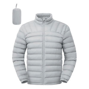 Chaqueta de invierno acolchada con aislamiento empacable ligera para hombre, abrigo hinchado alternativo de plumón resistente al agua de alta calidad - Product Image 1