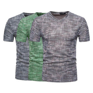 เสื้อยืดแขนครึ่งอเนกประสงค์สำหรับผู้ชายใส่สบายพิมพ์สีเสื้อสำหรับฤดูร้อนขายดี - Product Image 6