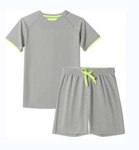 2025 nouveautés été ensemble court décontracté personnalisé hommes été 2 pièces t-shirt short ensemble coton fait séchage rapide ensemble court - Product Image 5