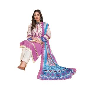 Elegante estilo étnico verano Salwar Kameez mujeres paquistaníes impresas para algodón suizo/vestido de césped ropa islámica para damas - Product Image 1