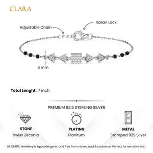 NOVAMART Fine Fine Beaded Silver Mangalsutra Bracelets Perfect Gift for Your <b>Wife</b> Wholesale Export - Product Image 6