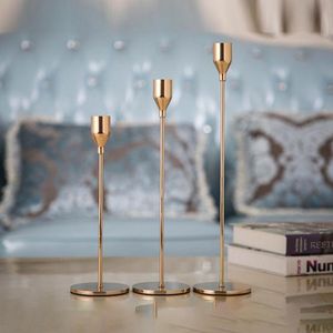 Selling <b>Brass</b> Metal Candle Holder Wedding Home Hotel Decoration Centerpiece Bedside <b>Candlestick</b> Cheap Price Candelabra - Product Image 2