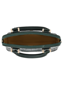 Sac à main de haute qualité pour femmes en cuir véritable à motif d'alligator, léger, avec fermeture éclair, tendance, pour les voyages - Product Image 5