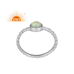 Best Selling Fine Sterling Silver Natural Ethiopian <b>Opal</b> Gemstone Stackable Ring Jewelry For Women <b>Gift</b> For Her - Product Image 1
