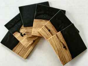 Walnut Wood <b>coaster</b> Customize Square Round Epoxy Wood Black Resin <b>Coaster</b> and Stylish <b>Drink</b> <b>Coasters</b> <b>for</b> Home - Product Image 2