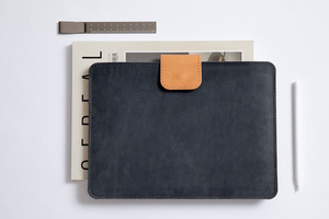 High Quality Genuine Leather Modern Durable Portable <b>Laptop</b> Sleeve LS-0102 - Product Image 5
