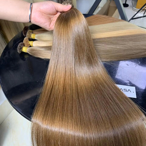 ผมต่อทำจากผมมนุษย์แท้สีม่วงสีน้ำตาลจำนวนมากย้อมสีได้เป็นสองเท่า - Product Image 1