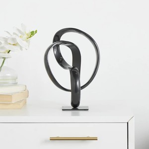 Escultura decorativa abstracta de Metal de aluminio Mercer escultura abstracta de Metal de aluminio minimalista pieza de arte de decoración moderna para el hogar - Product Image 1