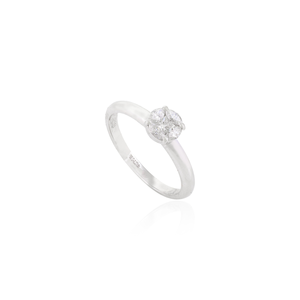 Vente en gros en vrac Bague délicate en diamant naturel 100% Style minimaliste élégant et classique Bijoux faits à la main en or blanc massif - Product Image 3