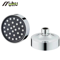 Pommeau de douche carré chromé ABS à économie d'eau, haute pression, adapté aux douches pluie rondes de 6/4 pouces pour salle de bain et hôtel