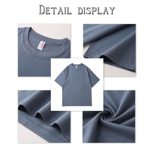 Última venta al por mayor 100% algodón de gran tamaño hombres camiseta Venta caliente Color puro cómodo hombres camiseta logotipo personalizado camiseta - Product Image 4