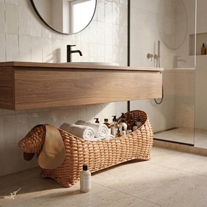 Cesta Hecha a Mano Ecológica para Perros Dachshund, de Ratán Natural Tejido, Moderna, Multifuncional, Rectangular, de Hanoi - Product Image 4
