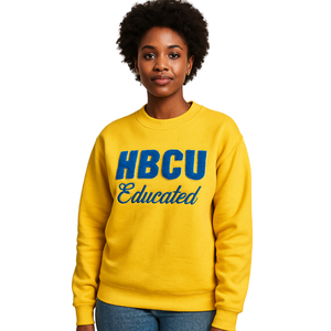 Sweat-shirt à manches raglan avec broderie en chenille Gold Sigma Gamma Rho, éducation HBCU, sororité grecque Divine Nine, mode universitaire - Product Image 1