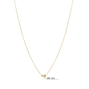 Collier à breloque artisanal moderne en forme de boule unie, fiançailles et mariage, bijoux en argent sterling 925 faits à la main en Turquie pour femmes - Product Image 3
