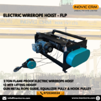 Palans électriques à câble robustes INOVIC CRM avec commande VFD |   Construction métallique, efficacité énergétique, levage précis, 6 tonnes, 30 m