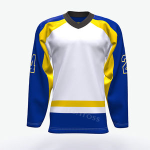 Chemise d'équipe OEM personnalisée de haute qualité Maillot de hockey en maille respirante pour adultes Technique de sublimation Offre Spéciale pour le hockey sur glace - Product Image 1
