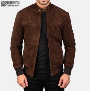 MOQ bajo, precios al por mayor, chaquetas de cuero de vaca en relieve con textura de cocodrilo a la moda para hombre, chaqueta de camionero personalizada Oem 2025 - Product Image 6