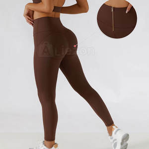 Etiqueta privada Mujeres Levantamiento Fitness Leggings Cintura alta Control de barriga Mujeres Levantamiento Fitness Leggings Suministro al por mayor - Product Image 1