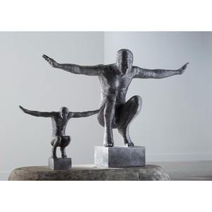 Elegante Figura Masculina de Metal Plateado, Objeto de Mesa, Escultura Moderna para Mesa, Decoración Elegante y Lujosa para el Hogar u Oficina, Procedente de la India - Product Image 6