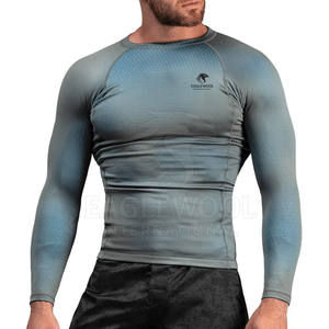 Latest Style Quick Dry Breathable <b>Compression</b> Shirts for <b>Men</b> High Quality Spandex/Polyester Running Clothes Comfortable - Product Image 1