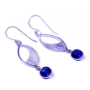 Party Wear Pendiente de tanzanita de plata esterlina 925 - Product Image 3