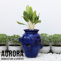 Ventes chaudes, pots de fleurs en céramique de haute qualité pour la maison et le jardin, écologiques, légers, style classique, pots pour fleurs et herbes