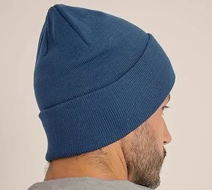Bonnets 100% acrylique couleur unie, chauds pour l'hiver, pour la pêche et la randonnée, en tricot côtelé, mélange de laine, respirants et élastiques - Product Image 4