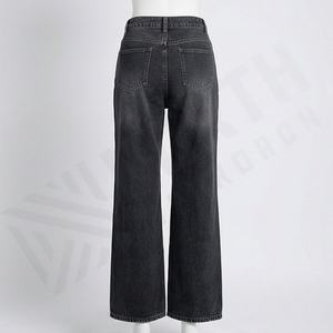High Quality Custom Style <b>Women</b> Skinny Stretch Denim Pants Breathable Distressed Casual <b>Jeans</b> Flat Front OEM Serviced Trousers - Product Image 2