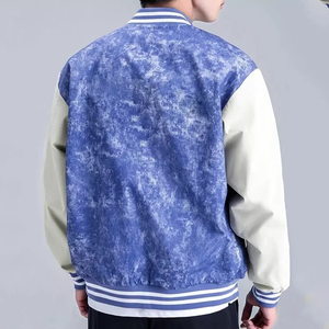 Último diseño de chaqueta azul Varsity para hombre Letterman College Bomber Varsity chaqueta para hombre de béisbol chaqueta Varsity de invierno para hombre - Product Image 2