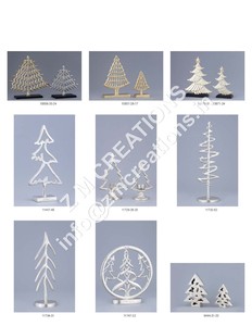 Escultura de Árbol de Navidad Moderna Hecha a Mano en Aluminio y Madera de Pino, Figura Decorativa para Mesa, Decoración de Hogar en Níquel, Oro y Plata - Product Image 5