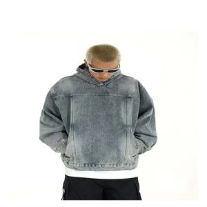 Streetwear pour hommes, sweat à capuche angélique à fermeture éclair complète, fabricants de sweats à capuche imprimés bouffants - Product Image 3