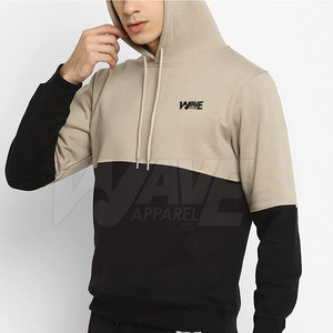 Sweat-shirts à capuche pour hommes avec logo personnalisé OEM, 100% coton, motif uni, style décontracté, cordon de serrage à la capuche, poignets côtelés, respirant pour l'hiver - Product Image 2