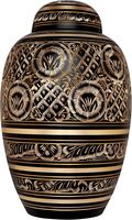 Urna Funeraria para Cenizas Humanas Adultas, Urna Decorativa Contemporánea de Aluminio Hecha a Mano, Florero de Piso para Funeral y Entierro