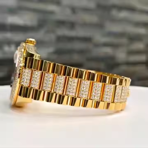 Luxury Iced Out Buss Down Vvs Moissanite diamond Supplier Stainless Steel hand made <b>Mechanical</b> <b>Watches</b> for Men - Product Image 5